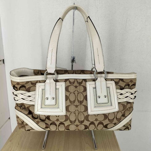コーチ COACH シグネチャーレザーショルダーバッグ レディース