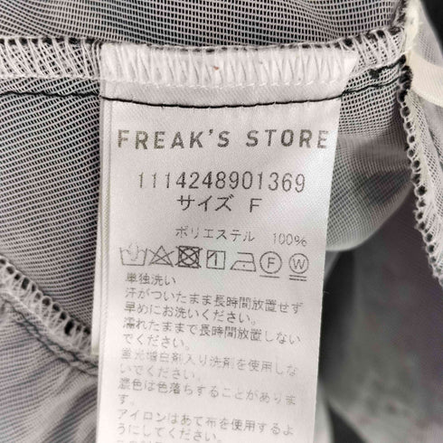 フリークスストア FREAKS STORE フクレジャガードロングスリーブマキシワンピース レディース FREE
