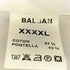 BALSAN ストライプ カーブデザイン オープンカラーシャツ レディース XXXXL