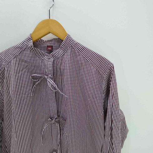 ドットアンドストライプスチャイルドウーマン Dot&Stripes CHILD WOMAN ギンガムチェック リボンシャツワンピース レディース FREE
