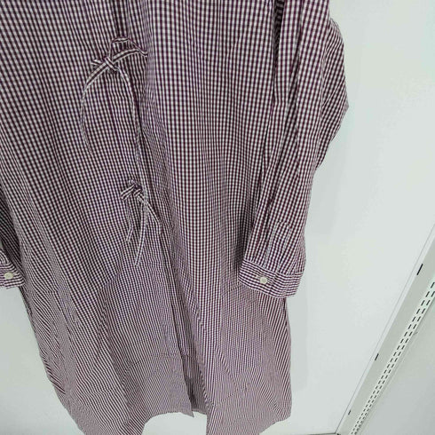 ドットアンドストライプスチャイルドウーマン Dot&Stripes CHILD WOMAN ギンガムチェック リボンシャツワンピース レディース FREE