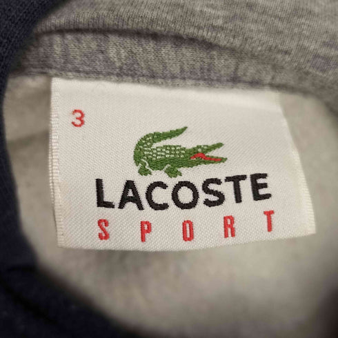 ラコステスポーツ LACOSTE SPORT ベトナム製 フロント ロゴ スウェット パーカー メンズ JPN:3
