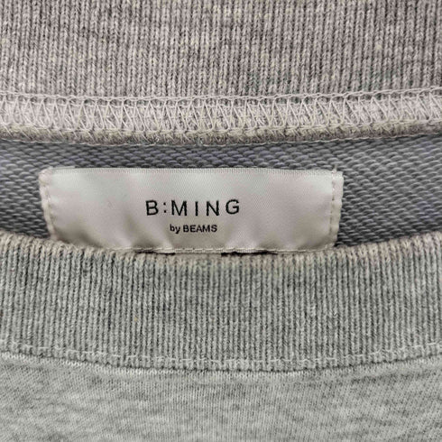 ビーミングバイビームス B:MING by BEAMS アルファベット プリント クルーネック スウェット メンズ S