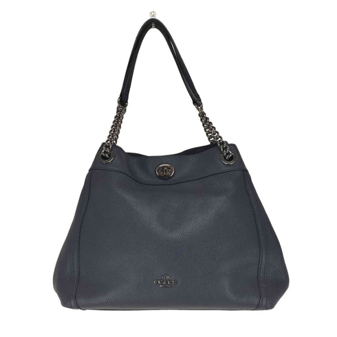 コーチ COACH チェーンハンドル レザーハンドバッグ レディース