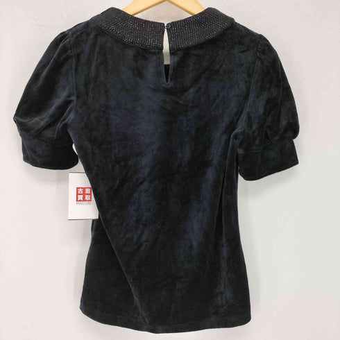 モガ MOGA スパンコール ベロア パフスリーブ S/S カットソー レディース JPN:3