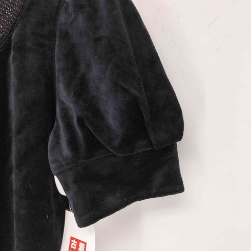 モガ MOGA スパンコール ベロア パフスリーブ S/S カットソー レディース JPN:3