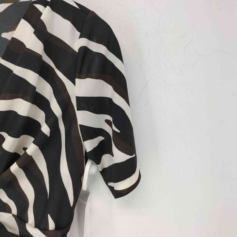 モガ MOGA ゼブラ柄 S/S Vネックカットソー レディース JPN:3