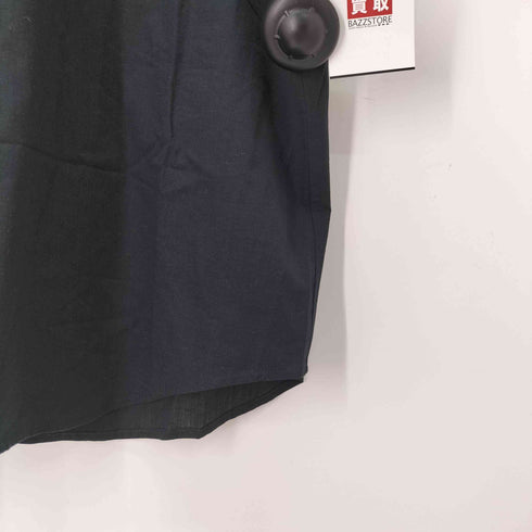 ブラックレーベルクレストブリッジ BLACK LABEL CRESTBRIDGE リネン混 バンドカラー半袖シャツ メンズ JPN:XL