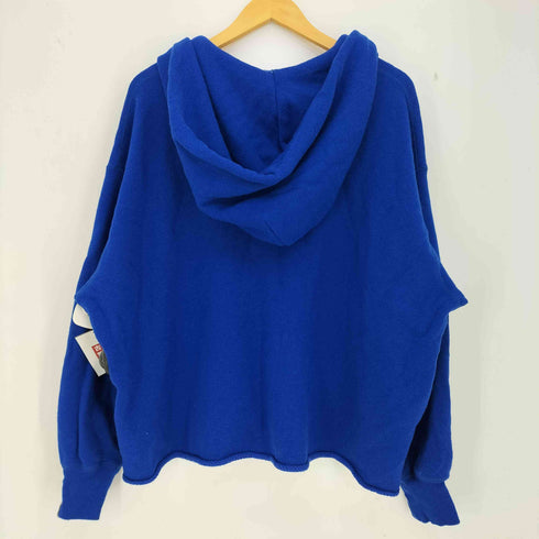 カウラム CAHLUMN ボックスロゴ 切りっぱなし ニット プルオーバーパーカー メンズ import:M