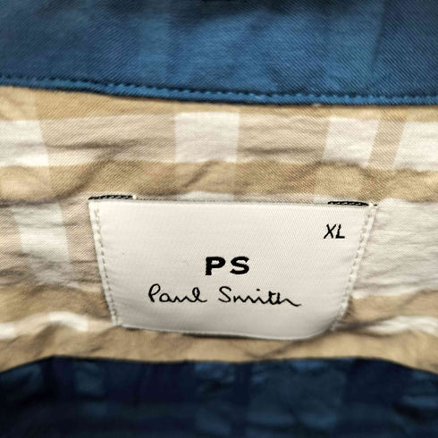 ピーエスポールスミス PS Paul Smith タータンチェック コットン長袖シャツ メンズ JPN:XL
