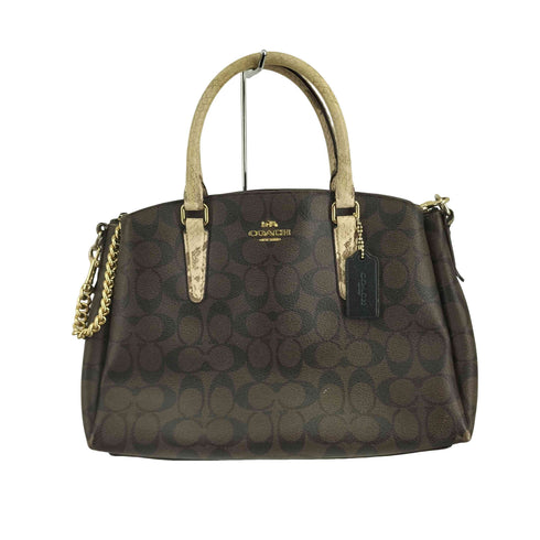 コーチ COACH ショルダーバッグ キャンバス パイソン レディース