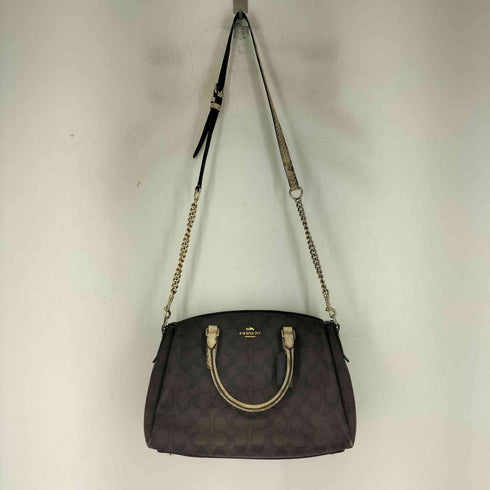 コーチ COACH ショルダーバッグ キャンバス パイソン レディース