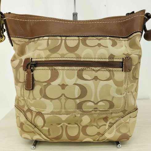 コーチ COACH シグネチャー ショルダーバッグ キャンバス レディース