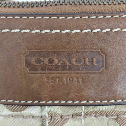 コーチ COACH シグネチャー ショルダーバッグ キャンバス レディース