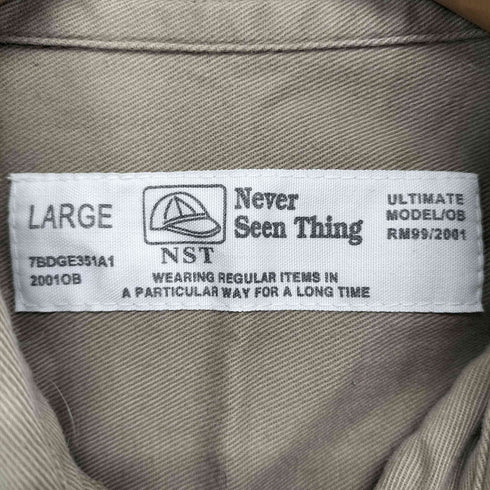 never seen thing ワークシャツ メンズ import:L