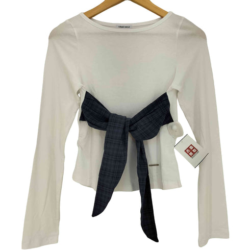 Miseki SEOUL Check tie long sleeve WHITE レディース OS