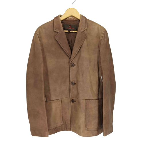 DANIER GENUINE LEATHER MADE IN CANADA レザー3Bテーラードジャケット メンズ S