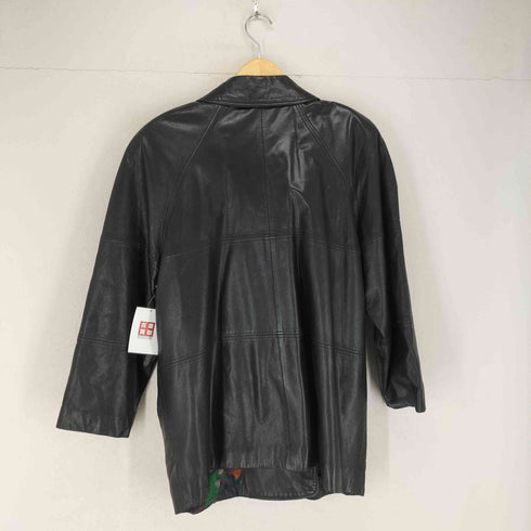 ラムレザーダブルハーフコート レディース F