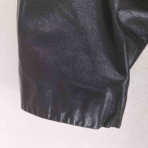 ラムレザーダブルハーフコート レディース F