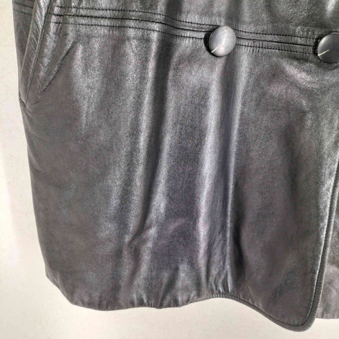 ラムレザーダブルハーフコート レディース F