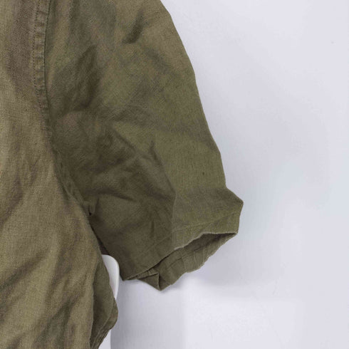 バナナリパブリック BANANA REPUBLIC OLD リネン 半袖シャツ メンズ import:M