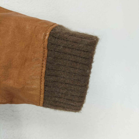 エディション Edition ラムレザーダブルジップブルゾンジャケット レディース 38