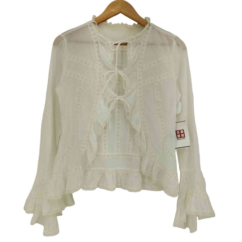 NODRESS Lace belted shirt with flared レディース import:S