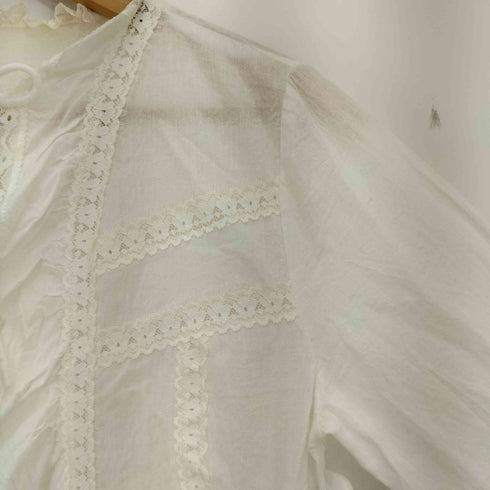 NODRESS Lace belted shirt with flared レディース import:S