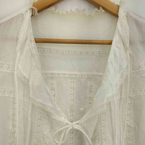 NODRESS Lace belted shirt with flared レディース import:S