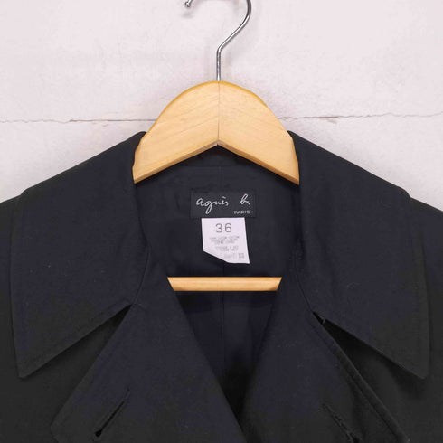 アニエスベー agnes b. PARIS ショートトレンチコート レディース 36