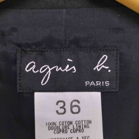 アニエスベー agnes b. PARIS ショートトレンチコート レディース 36