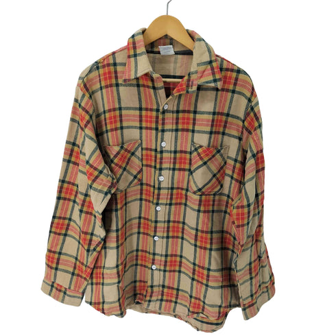 ビッグマック BIG MAC チェック コットンネルシャツ メンズ L-TALL