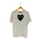 プレイコムデギャルソン PLAY COMME des GARCONS AS2024/7 24SS Unisex T-Shirt Printed Black Heart X Studs White メンズ XL