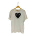 プレイコムデギャルソン PLAY COMME des GARCONS AS2024/7 24SS Unisex T-Shirt Printed Black Heart X Studs White メンズ XL