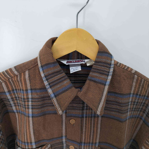 ビッグマック BIG MAC USA製 チェック コットンネルシャツ メンズ import:L