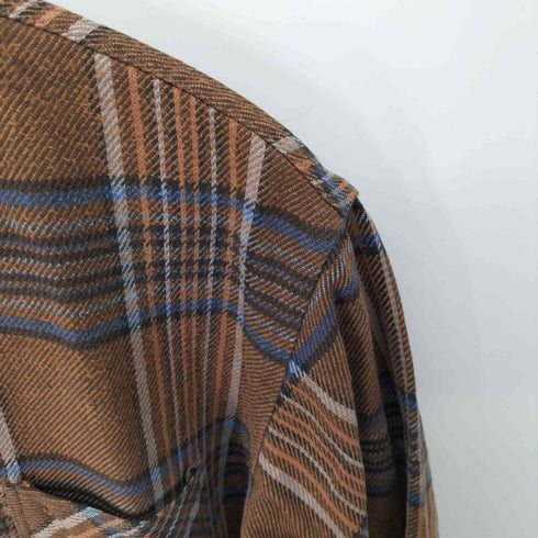 ビッグマック BIG MAC USA製 チェック コットンネルシャツ メンズ import:L