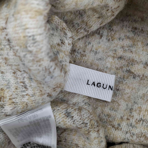 ラグナムーン LAGUNAMOON ツイードニットワンピース レディース M