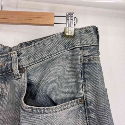 ザラ ZARA 汚れ加工 デニム ワードストレートパンツ メンズ