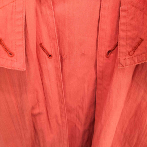 HARVE BENARD 比翼 変形 デザイン コットン ステンカラー コート レディース 2