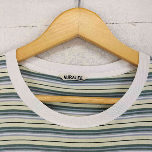 オーラリー AURALEE 24SS HARD TWIST COTTON BORDER TEE メンズ 4