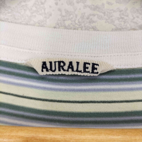 オーラリー AURALEE 24SS HARD TWIST COTTON BORDER TEE メンズ 4