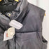 ザラ ZARA Faux Leather Puffer Vest フェイクレザー クロップド 中綿 パファーベスト レディース import:L