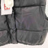 ザラ ZARA Faux Leather Puffer Vest フェイクレザー クロップド 中綿 パファーベスト レディース import:L