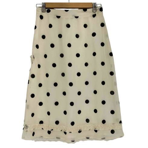 PARTIMENTO 2 IN 1 DOT PRINTED SHEER MIDI SKIRT レディース JPN:M