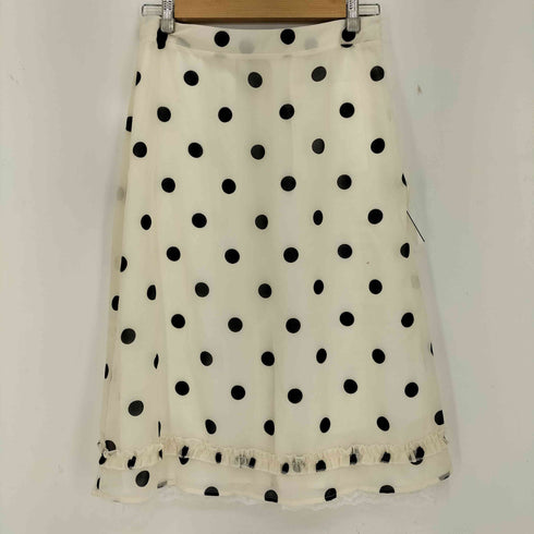 PARTIMENTO 2 IN 1 DOT PRINTED SHEER MIDI SKIRT レディース JPN:M