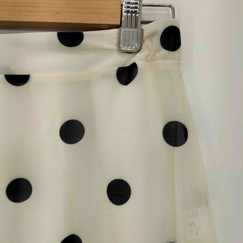 PARTIMENTO 2 IN 1 DOT PRINTED SHEER MIDI SKIRT レディース JPN:M