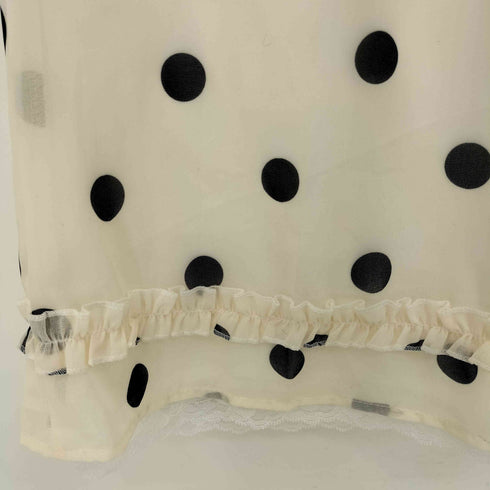 PARTIMENTO 2 IN 1 DOT PRINTED SHEER MIDI SKIRT レディース JPN:M