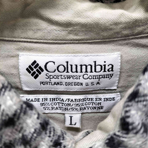 コロンビア Columbia チェック BDシャツ メンズ import:L