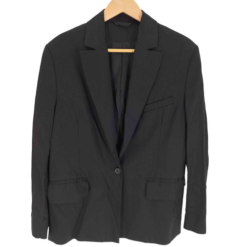 コス COS シングルブレスト 1B ピークドラペル テーラード ジャケット レディース 34