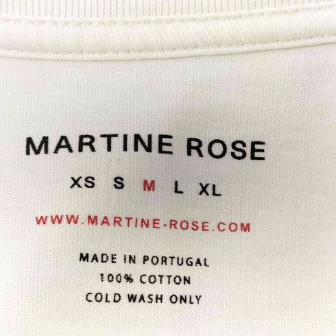 マーティンローズ Martine rose BRITTLET-SHIRT フロントプリントクルーネック メンズ import:M